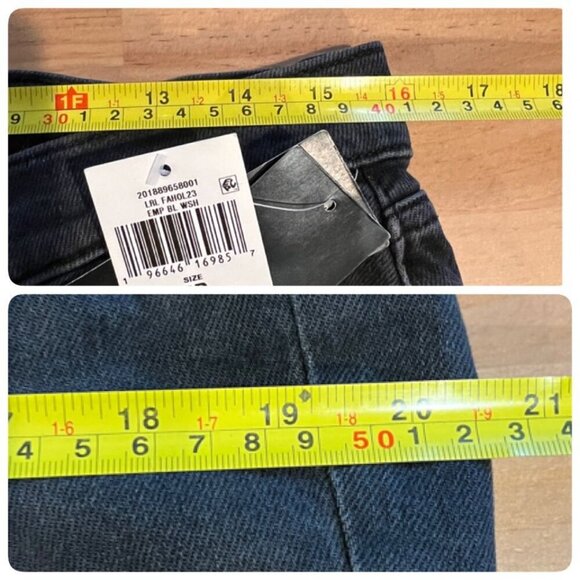 Lauren Ralph Lauren Petite Mid-Rise Tapered Jeans - Sz 8 PETITE Deep Black - Picture 9 of 12